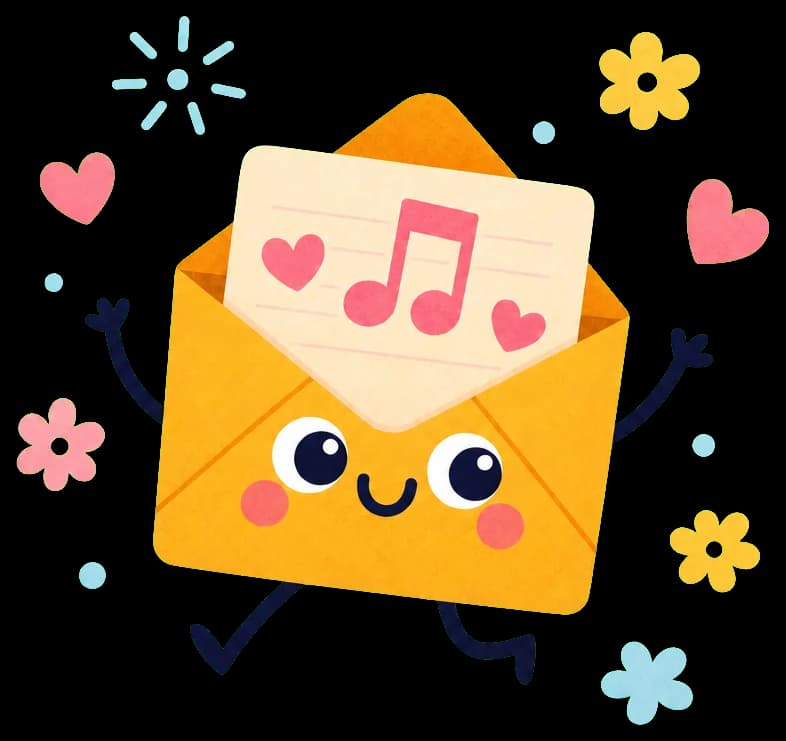 A smiling envelope